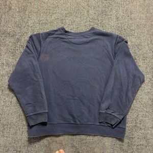 Indian Motorcycle Sweatshirt Mens Medium Blue Embossed Logo Crewneck Canada